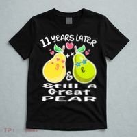 Funny Matching Couple 11th Year Wedding Anniversary T-Shirt thumb 5