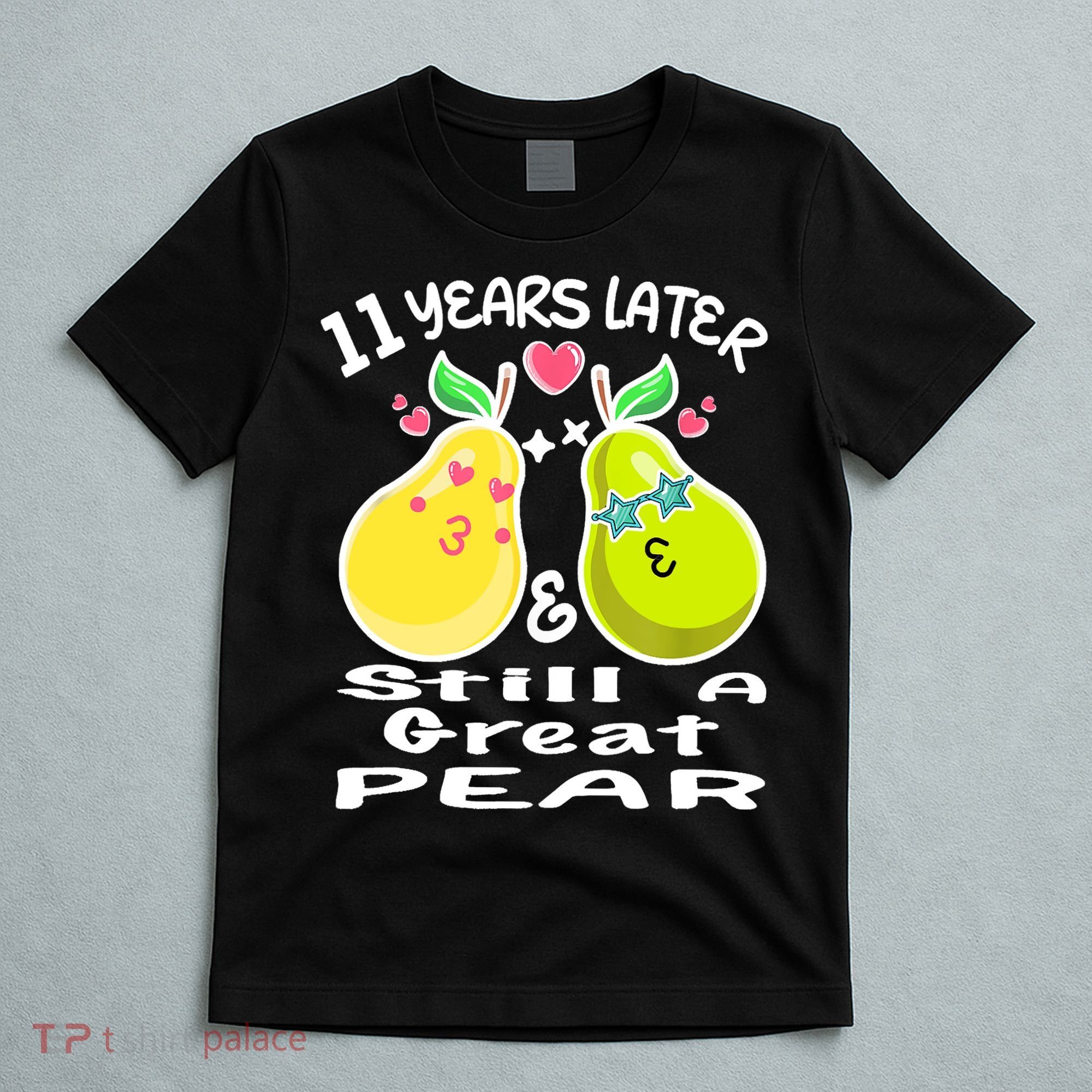 Funny Matching Couple 11th Year Wedding Anniversary T-Shirt