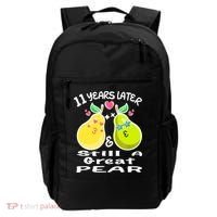 Funny Matching Couple 11th Year Wedding Anniversary Backpack thumb 0