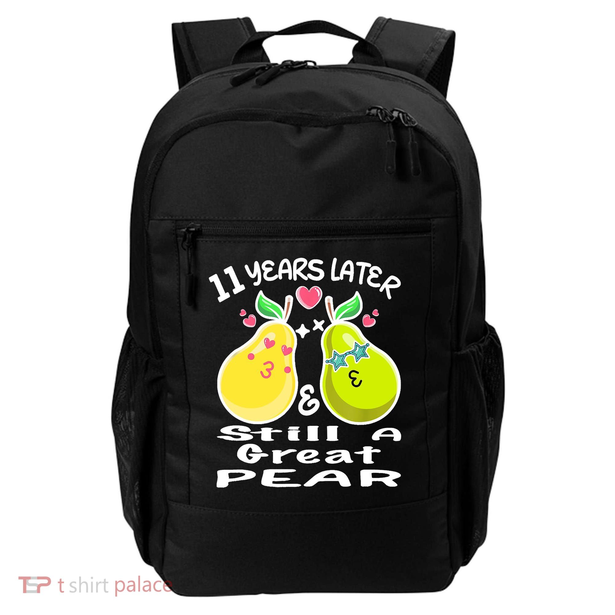 Funny Matching Couple 11th Year Wedding Anniversary Backpack