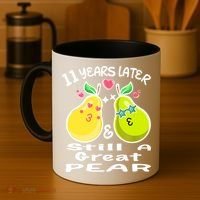Funny Matching Couple 11th Year Wedding Anniversary Coffee Mug thumb 4