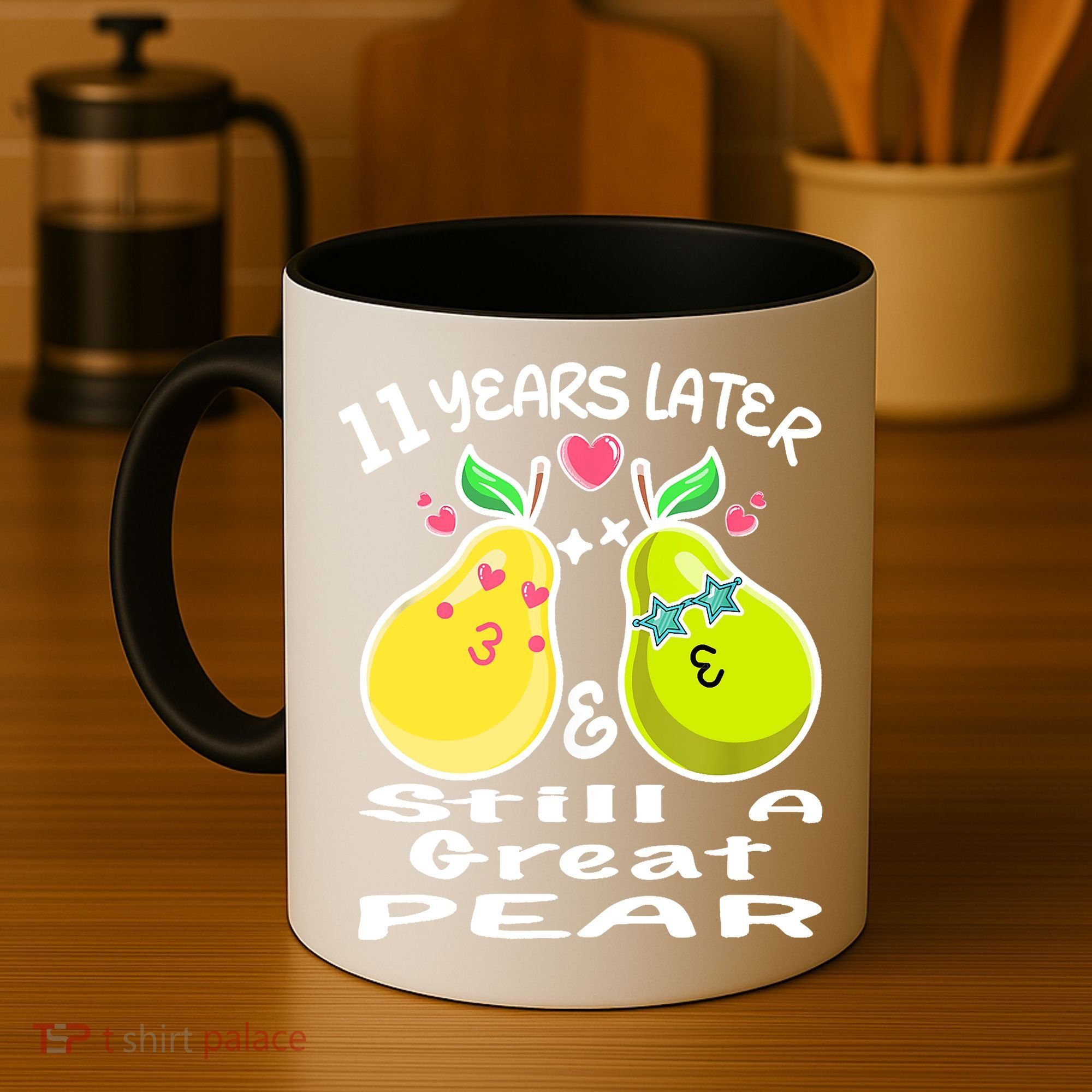 Funny Matching Couple 11th Year Wedding Anniversary Coffee Mug