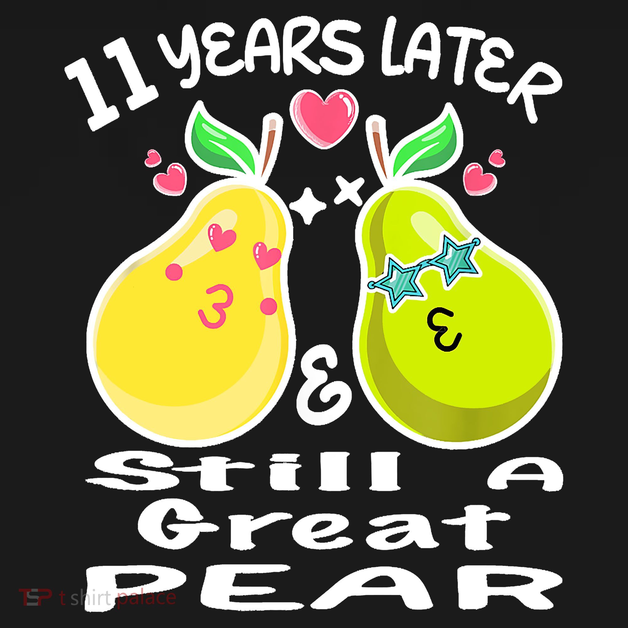 Funny Matching Couple 11th Year Wedding Anniversary Coaster