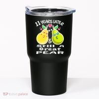 Funny Matching Couple 11th Year Wedding Anniversary Tumbler thumb 0