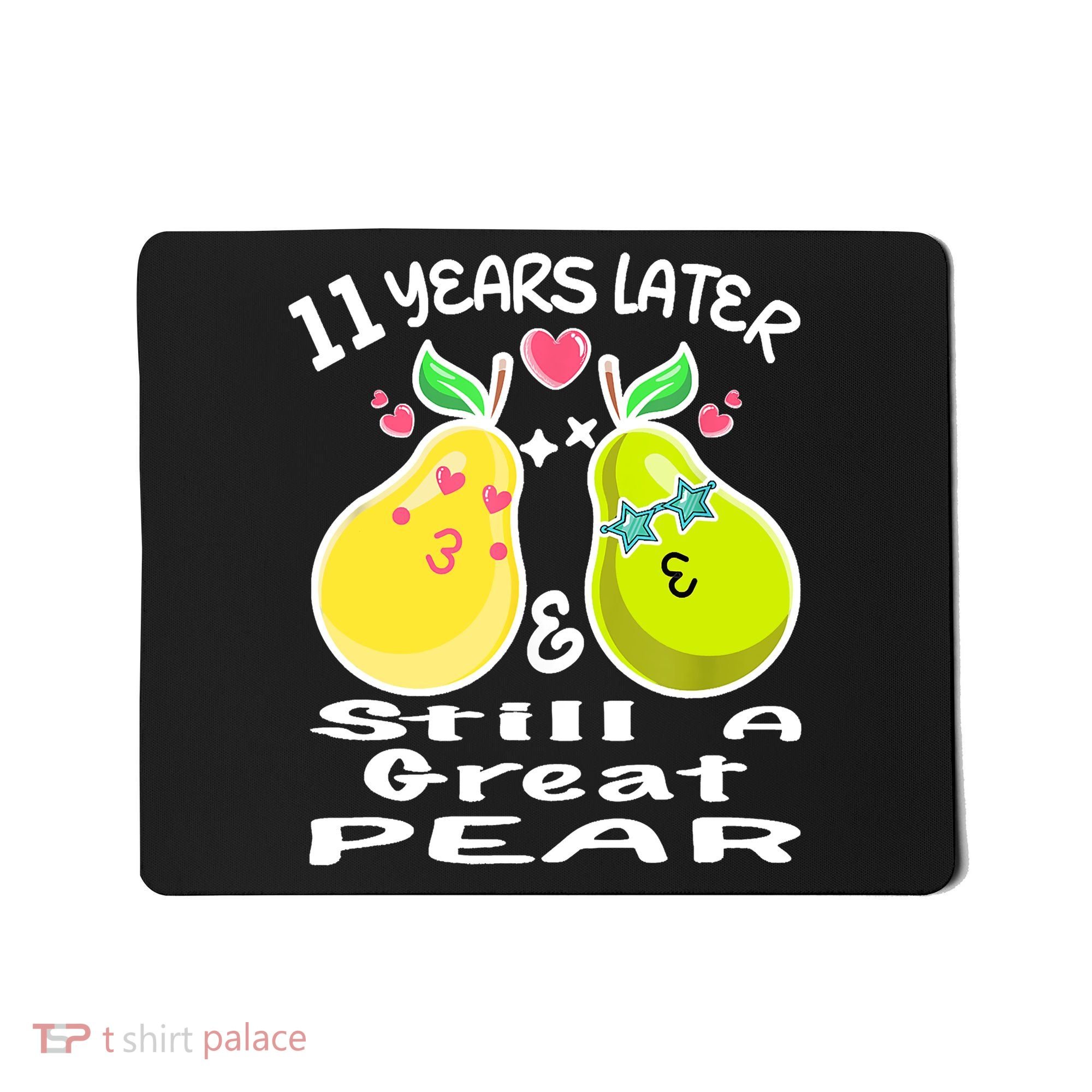 Funny Matching Couple 11th Year Wedding Anniversary Mousepad