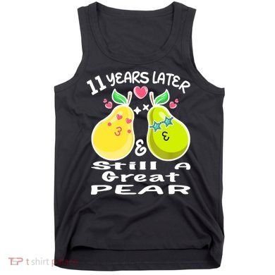 Funny Matching Couple 11th Year Wedding Anniversary Tank Top