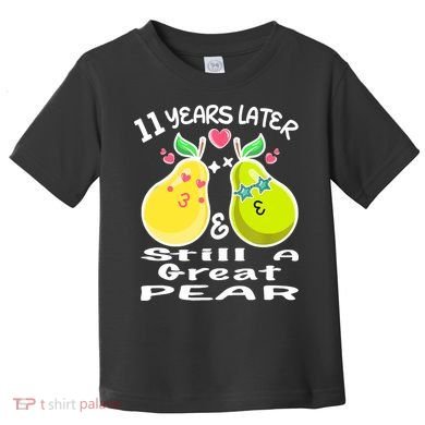 Funny Matching Couple 11th Year Wedding Anniversary Toddler T-Shirt