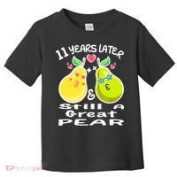 Funny Matching Couple 11th Year Wedding Anniversary Toddler T-Shirt thumb 0