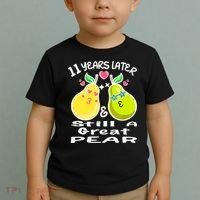 Funny Matching Couple 11th Year Wedding Anniversary Toddler T-Shirt thumb 2