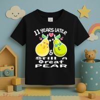 Funny Matching Couple 11th Year Wedding Anniversary Toddler T-Shirt thumb 3
