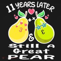 Funny Matching Couple 11th Year Wedding Anniversary Visor thumb 3