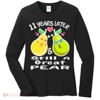 Funny Matching Couple 11th Year Wedding Anniversary Women's Long Sleeve Shirt thumb 0