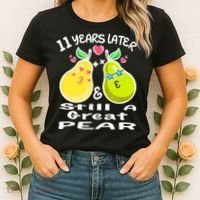 Funny Matching Couple 11th Year Wedding Anniversary Women's T-Shirt thumb 2