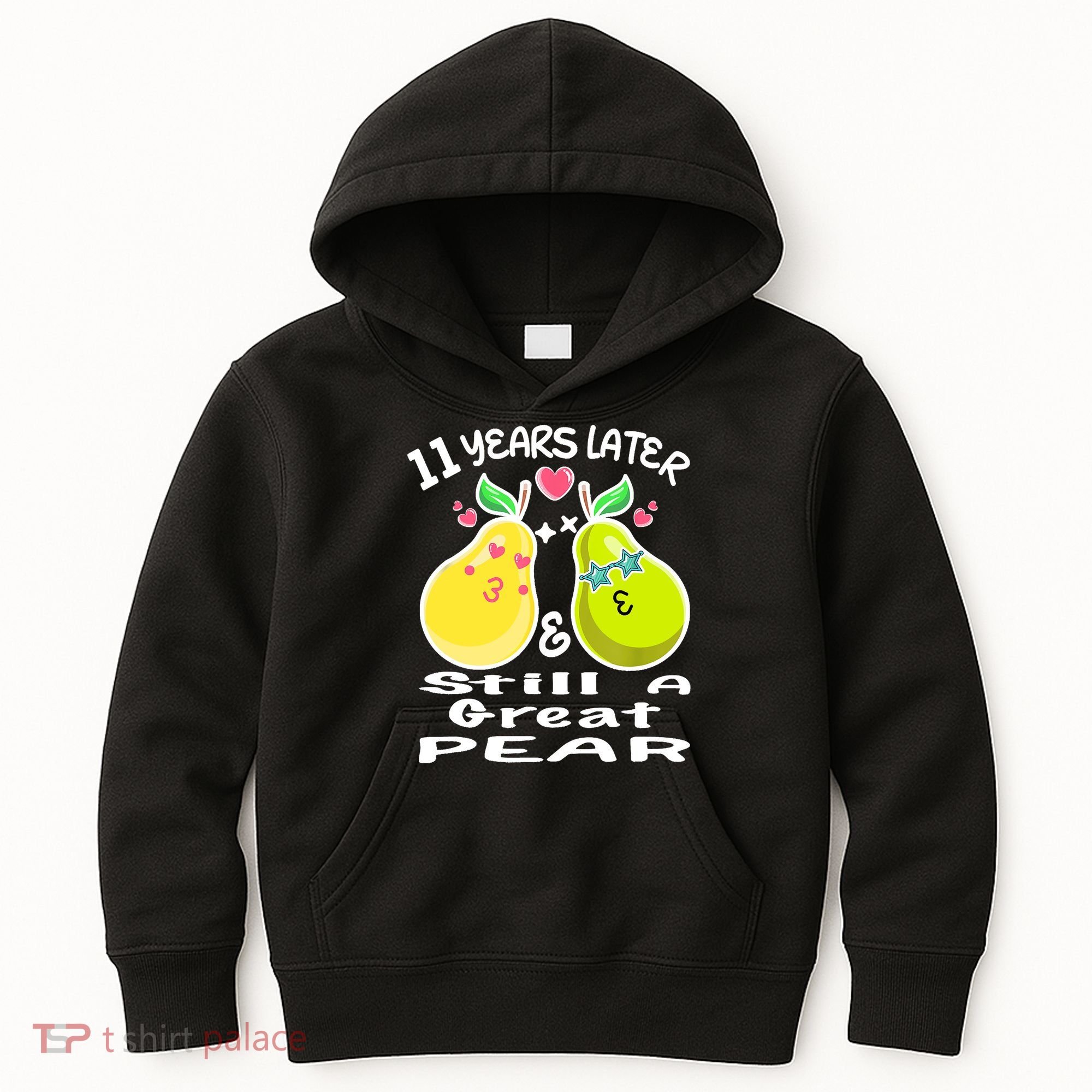 Funny Matching Couple 11th Year Wedding Anniversary Kids Hoodie