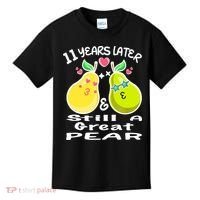 Funny Matching Couple 11th Year Wedding Anniversary Kids T-Shirt thumb 0