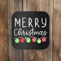 Festive Merry Christmas Happy Holidays For Tank Top Coaster thumb 0