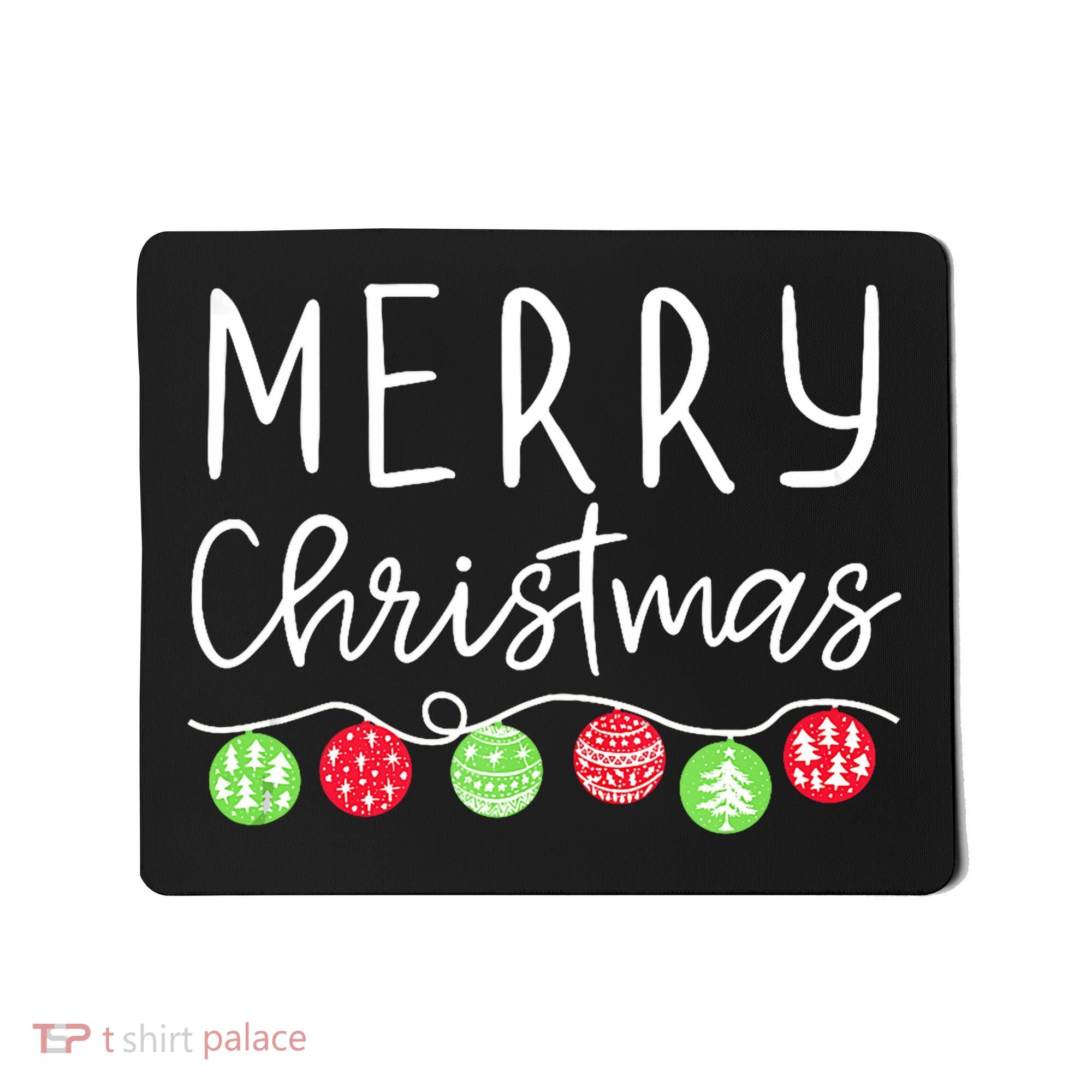 Festive Merry Christmas Happy Holidays For Tank Top Mousepad