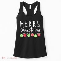 Festive Merry Christmas Happy Holidays For Tank Top Women's Tank Top thumb 0