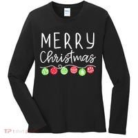 Festive Merry Christmas Happy Holidays For Tank Top Women's Long Sleeve Shirt thumb 0