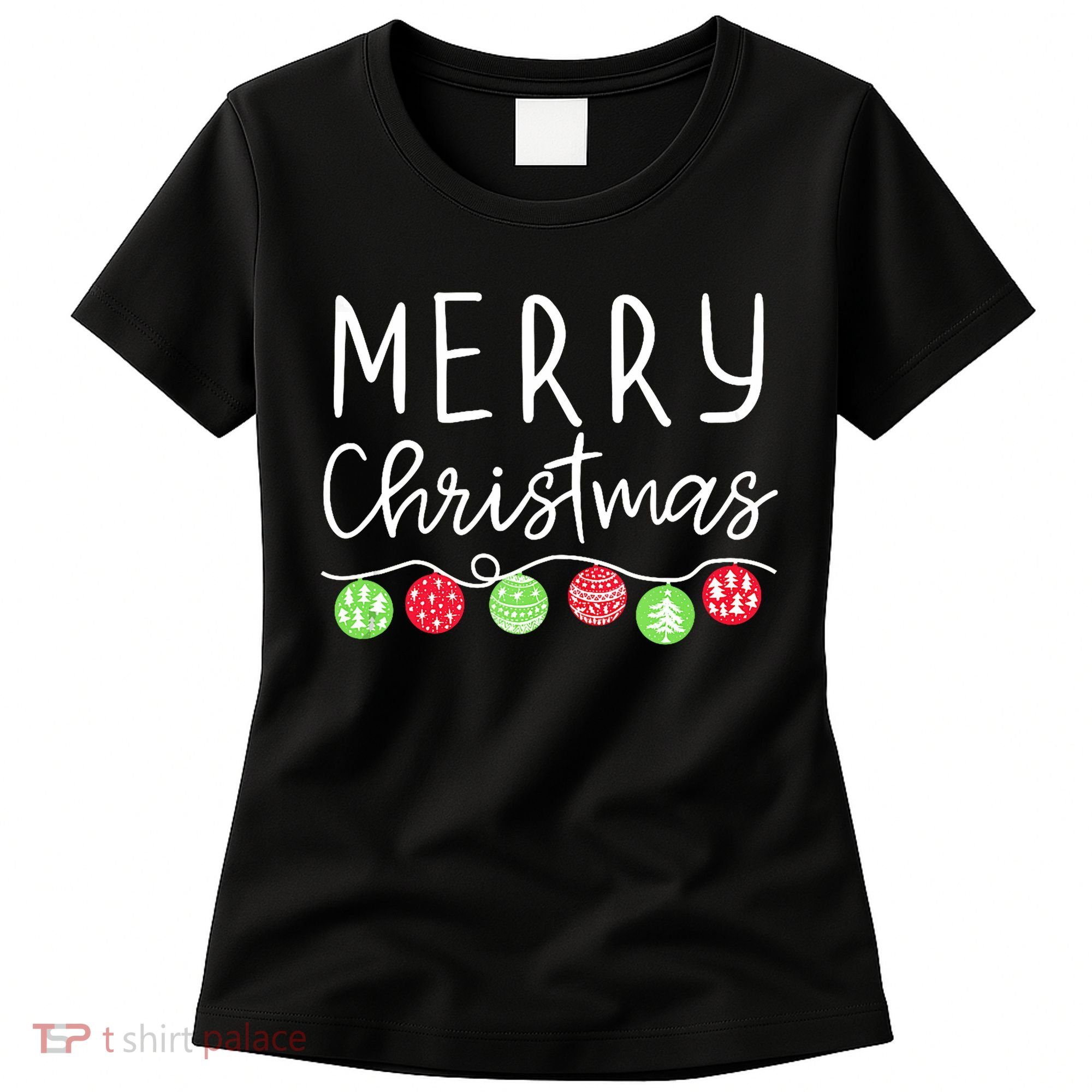 Festive Merry Christmas Happy Holidays For Tank Top Women's T-Shirt