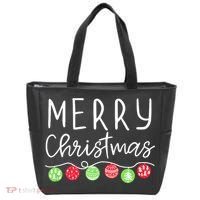 Festive Merry Christmas Happy Holidays For Tank Top Tote Bag thumb 0