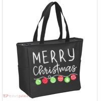 Festive Merry Christmas Happy Holidays For Tank Top Tote Bag thumb 2
