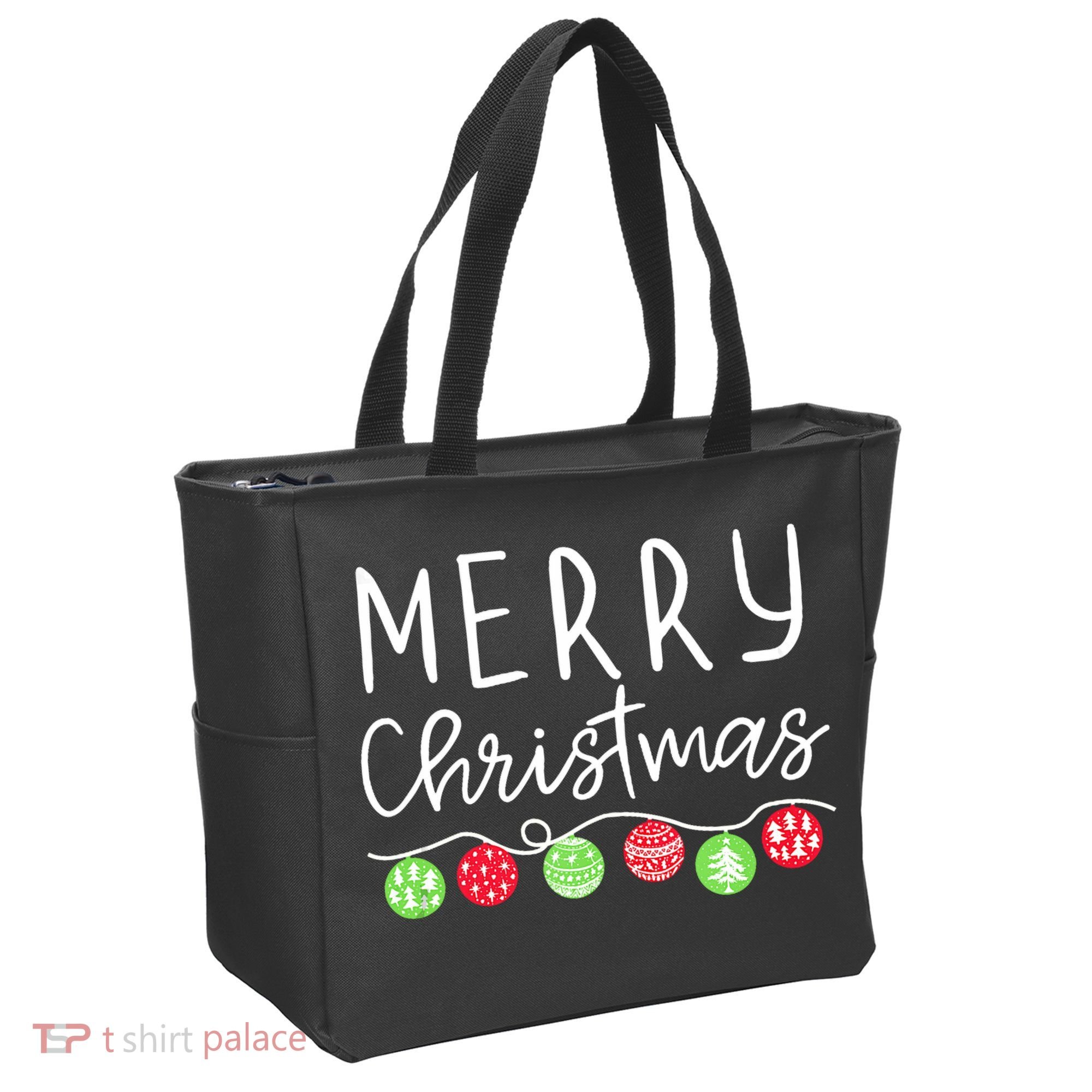 Festive Merry Christmas Happy Holidays For Tank Top Tote Bag