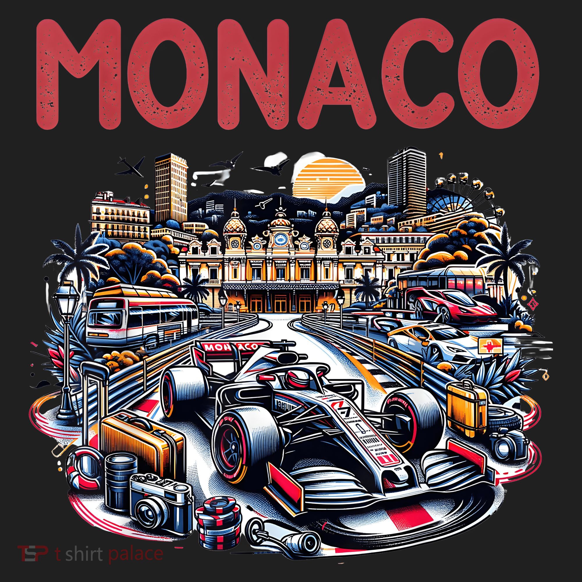 Formula Monaco City Monte Carlo Circuit Racetrack Travel Women's Sweatshirt