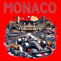 Formula Monaco City Monte Carlo Circuit Racetrack Travel Santa Hat thumb 1