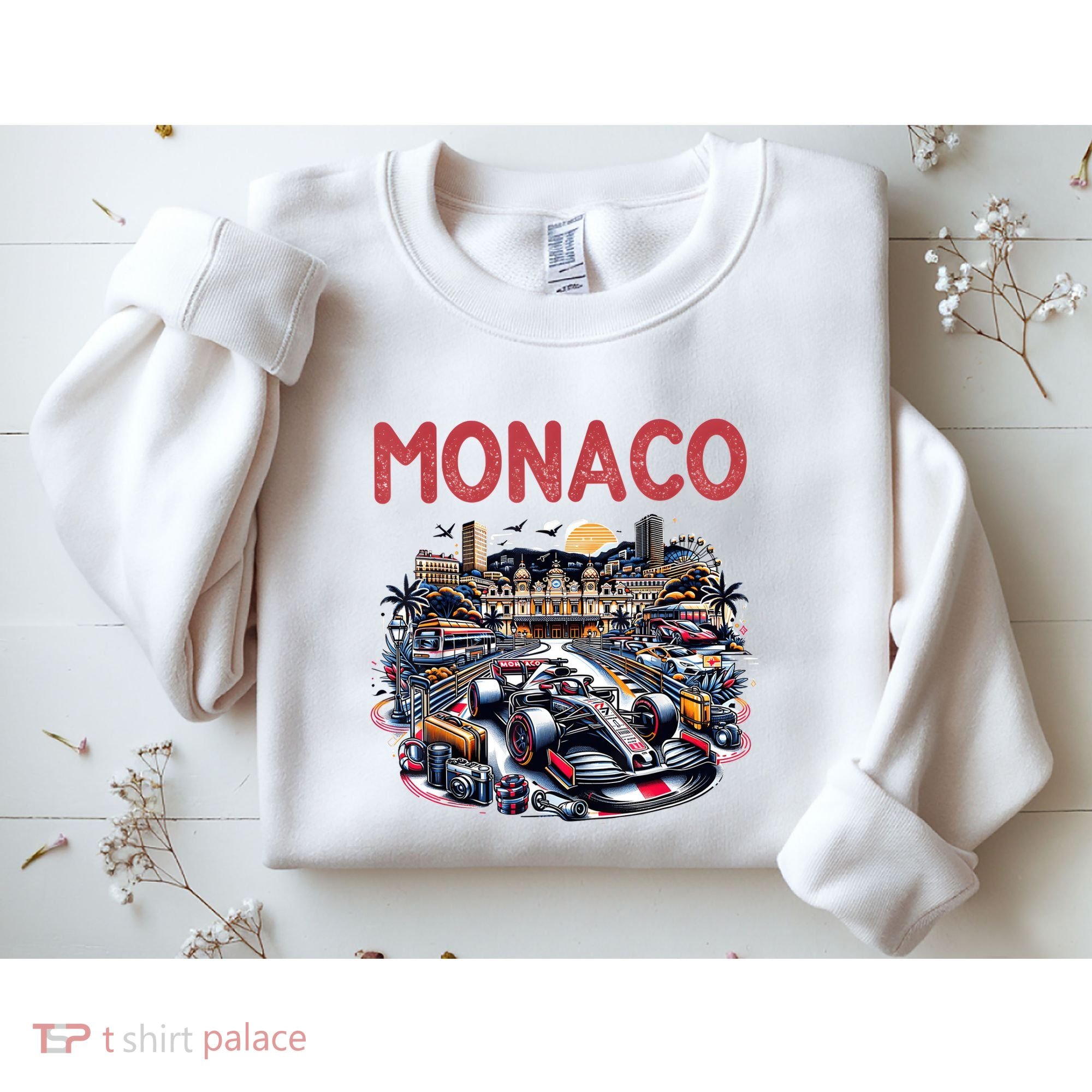 Formula Monaco City Monte Carlo Circuit Racetrack Travel Sweatshirt