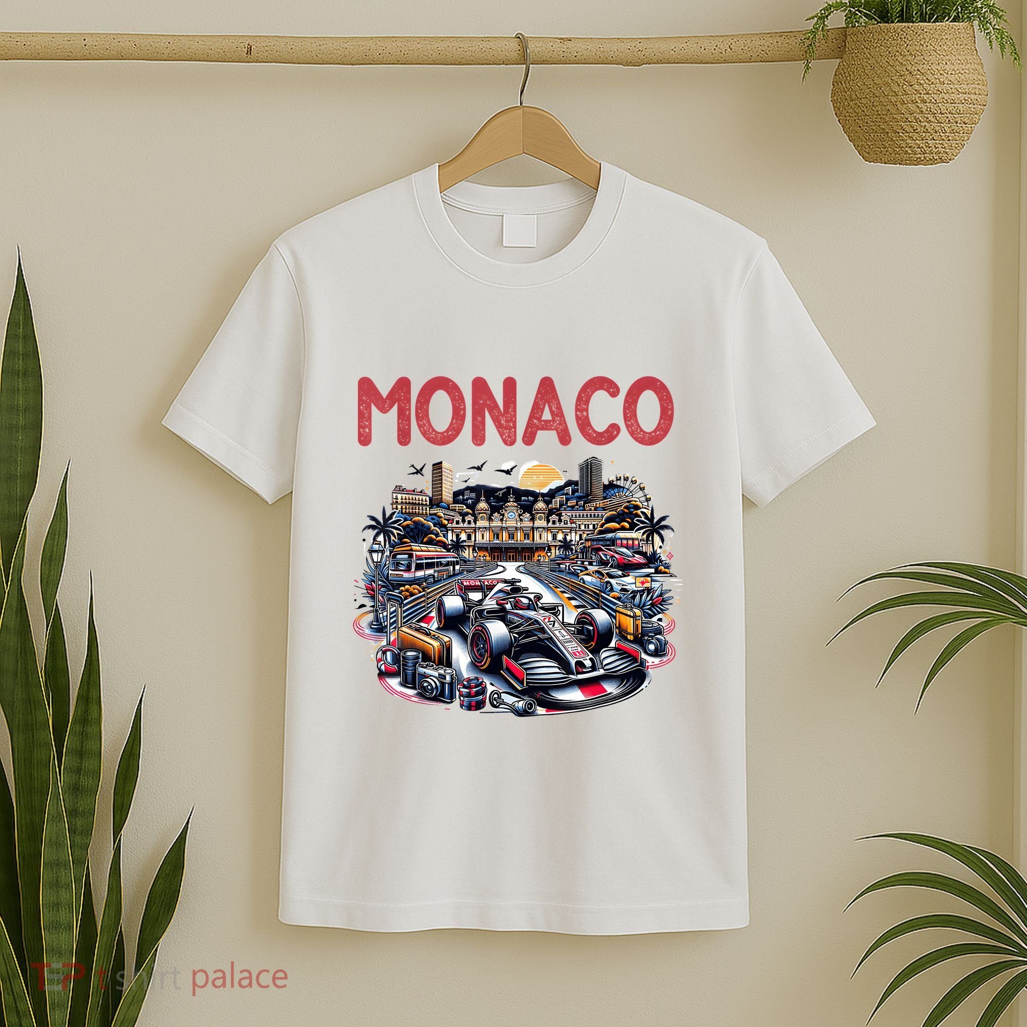 Formula Monaco City Monte Carlo Circuit Racetrack Travel T-Shirt