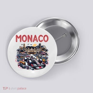 Formula Monaco City Monte Carlo Circuit Racetrack Travel Button