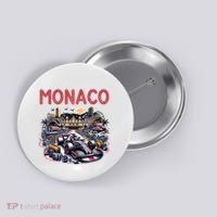 Formula Monaco City Monte Carlo Circuit Racetrack Travel Button thumb 0