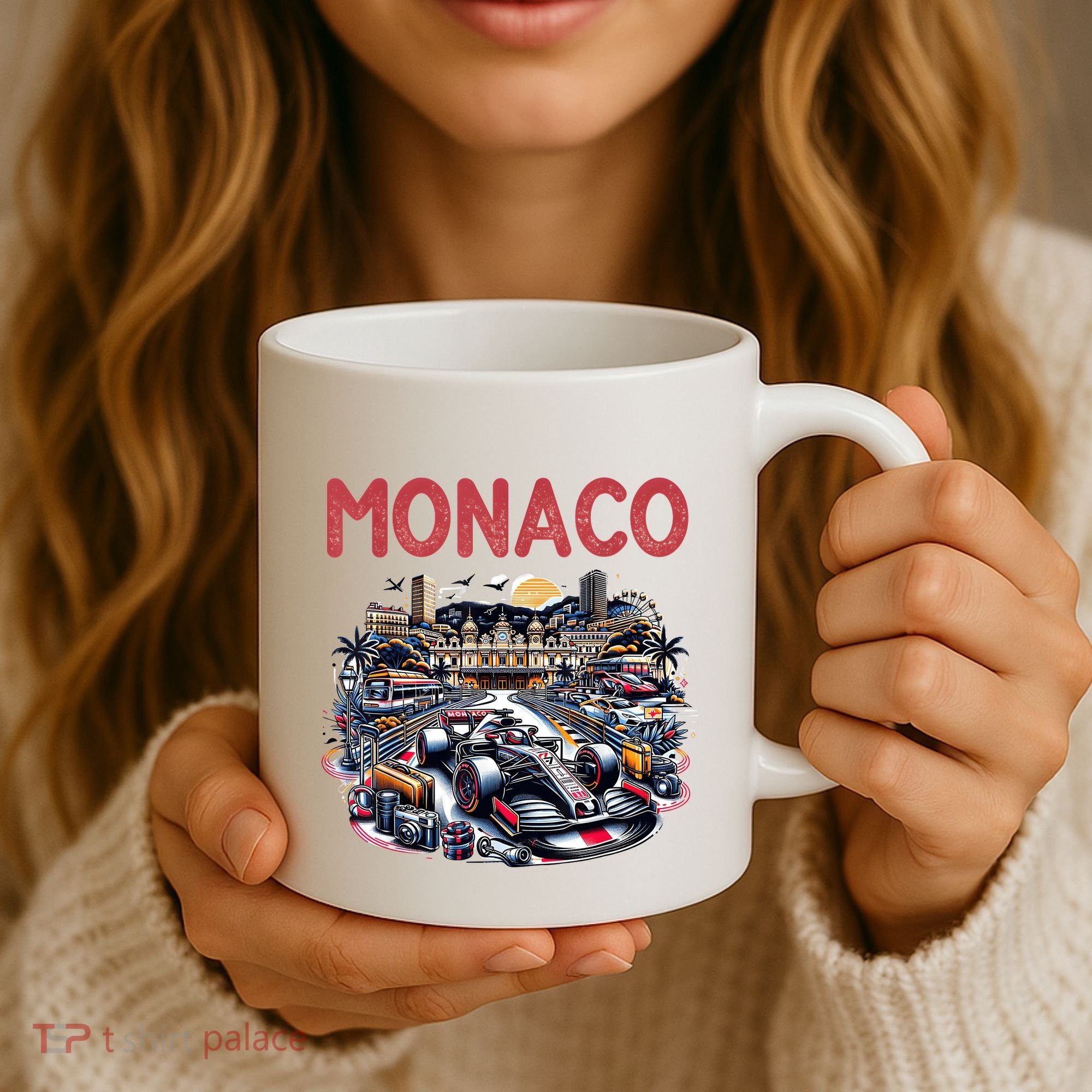 Formula Monaco City Monte Carlo Circuit Racetrack Travel Coffee Mug