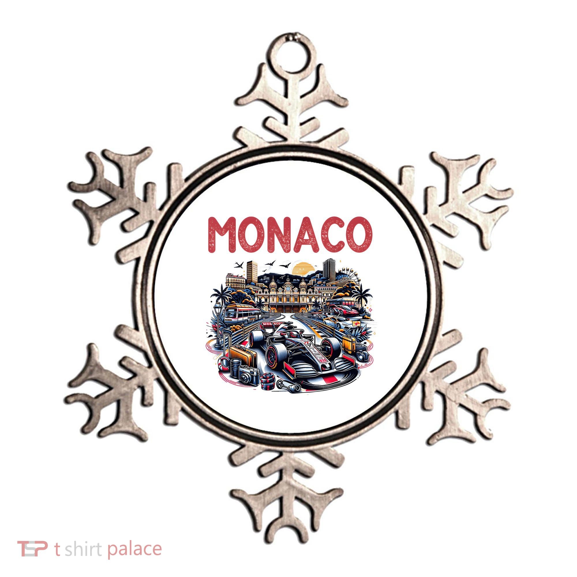 Formula Monaco City Monte Carlo Circuit Racetrack Travel Ornament