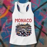 Formula Monaco City Monte Carlo Circuit Racetrack Travel Women's Tank Top thumb 3