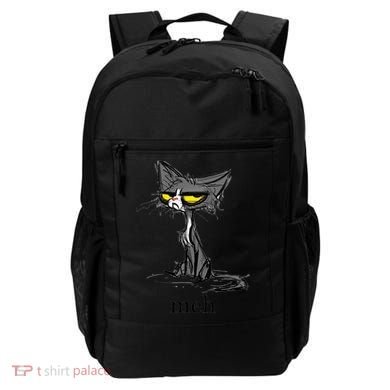 Funny Meh Cat Gift For Cat Lovers Backpack
