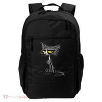 Funny Meh Cat Gift For Cat Lovers Backpack thumb 0