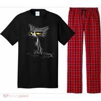 Funny Meh Cat Gift For Cat Lovers Pajama Set thumb 0