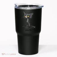 Funny Meh Cat Gift For Cat Lovers Tumbler thumb 0