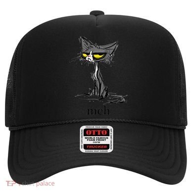 Funny Meh Cat Gift For Cat Lovers Hat