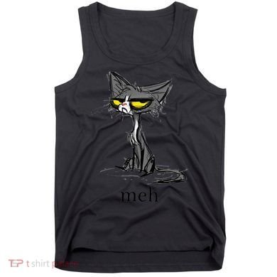 Funny Meh Cat Gift For Cat Lovers Tank Top