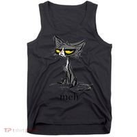Funny Meh Cat Gift For Cat Lovers Tank Top thumb 0