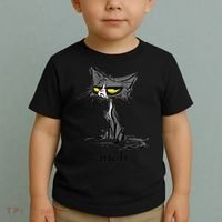 Funny Meh Cat Gift For Cat Lovers Toddler T-Shirt thumb 2