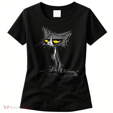 Funny Meh Cat Gift For Cat Lovers Women's T-Shirt