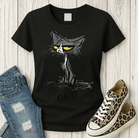 Funny Meh Cat Gift For Cat Lovers Women's T-Shirt thumb 3