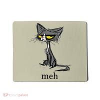 Funny Meh Cat Gift For Cat Lovers Mousepad thumb 0