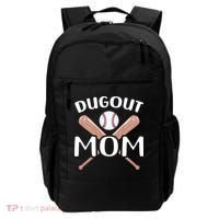 Funny Mom Dugout Mom Baseball Cool Baseball Mom Backpack thumb 0