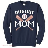 Funny Mom Dugout Mom Baseball Cool Baseball Mom Sweatshirt thumb 0