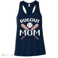 Funny Mom Dugout Mom Baseball Cool Baseball Mom Women's Tank Top thumb 0